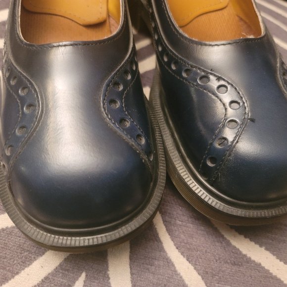 Blue Dr. Martens MIE Vintage Brogue Detail Mary Janes SIZE UK 5 US 7 - Picture 8 of 16